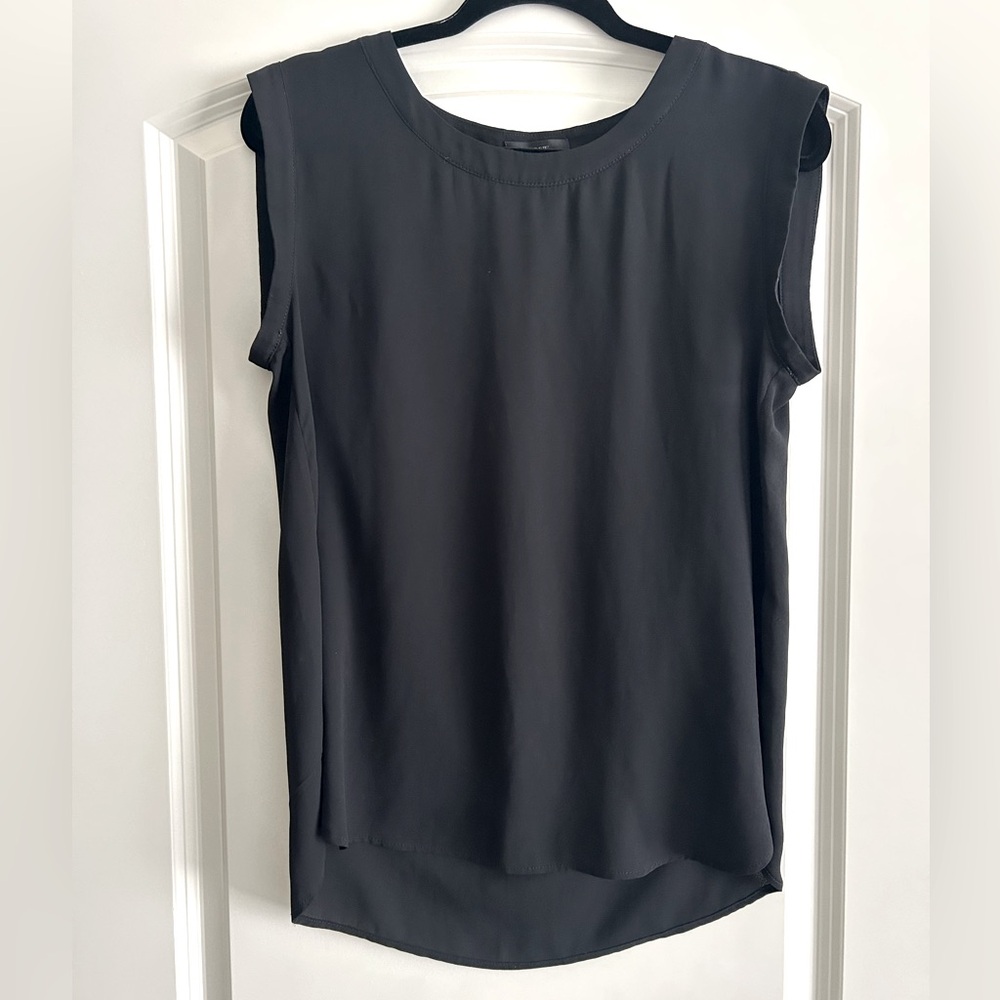J. Crew Black Sleeveless Blouse